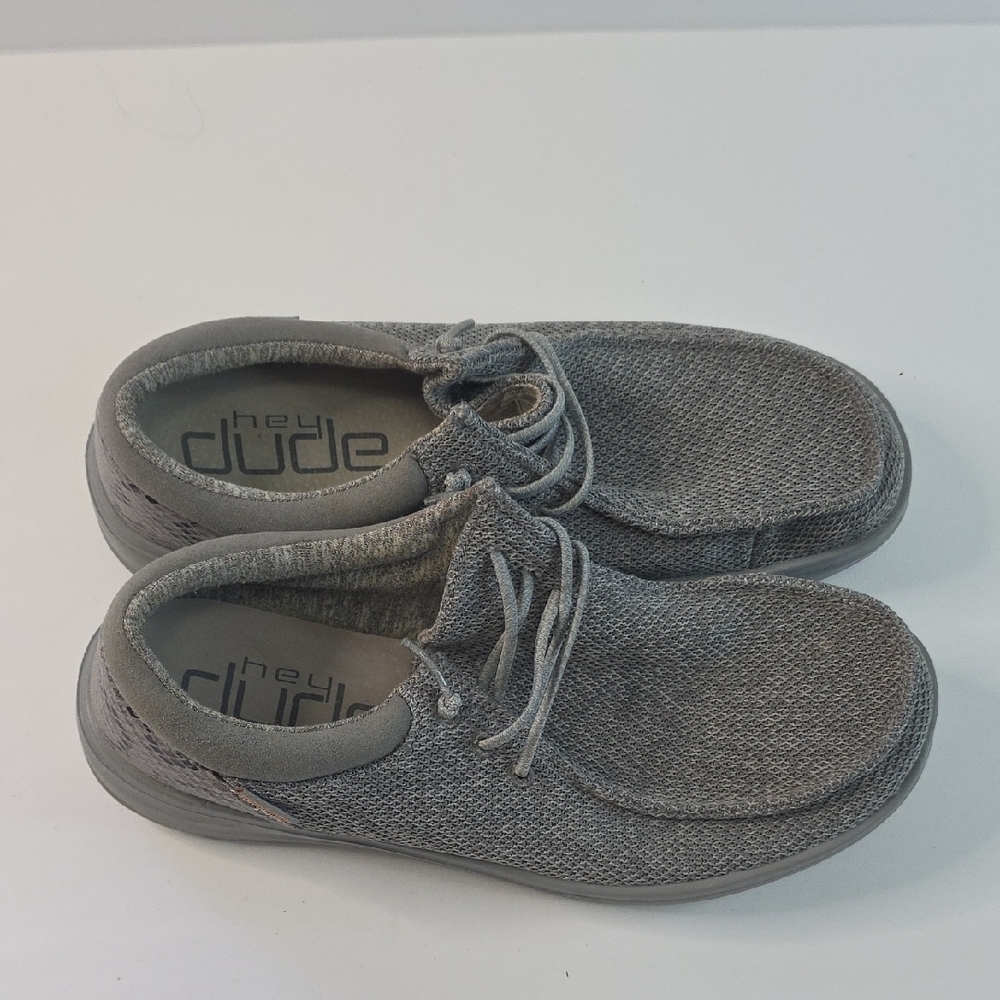 Hey Dude Polly Sox Mirage Grey Womans Size 10